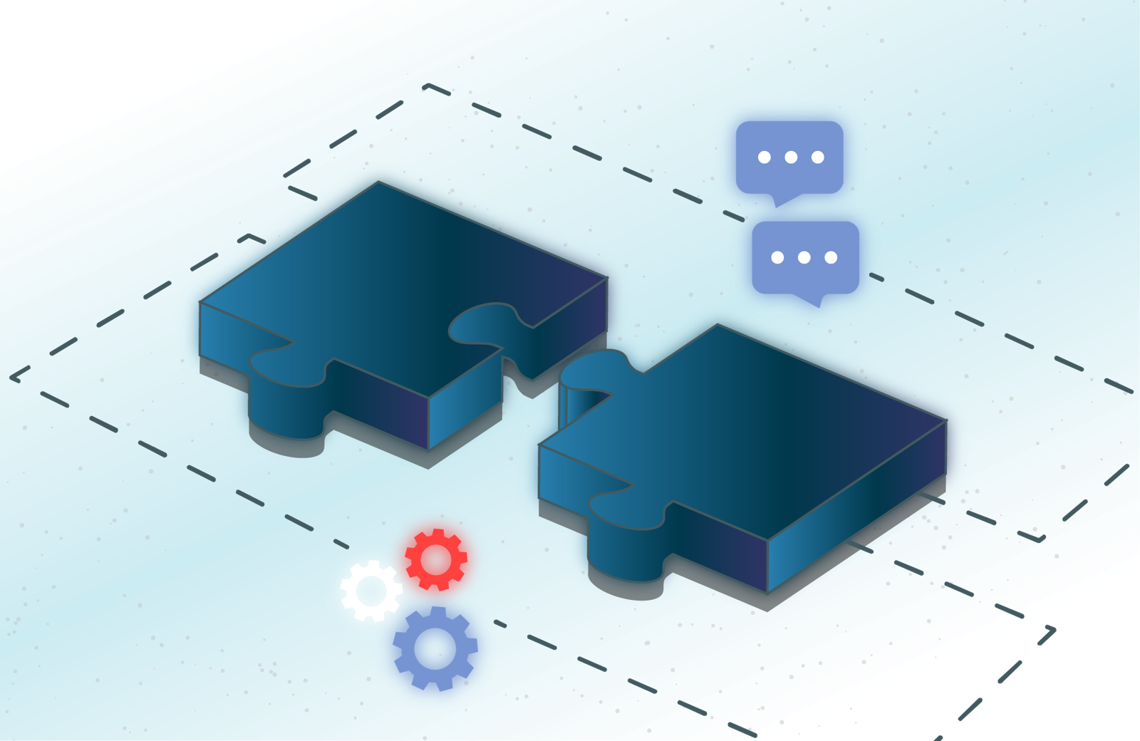 Collaborative it management illustration